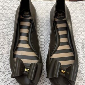 Women's Black Bow Flats